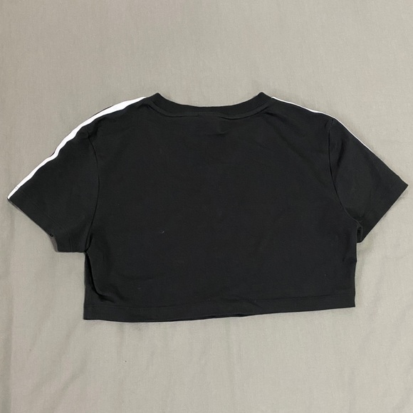 Adidas Cropped Tee, Black, Small - Picture 3 of 7